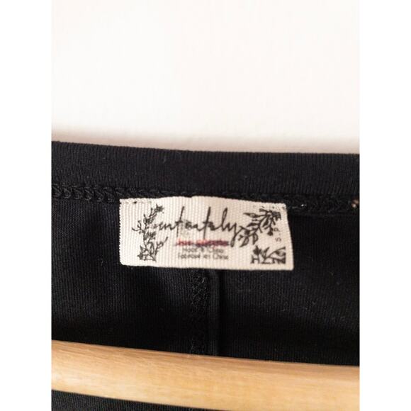 Free People Intimately Corset Style Thong Long Sleeve Black Bodysuit Small - Picture 4 of 5